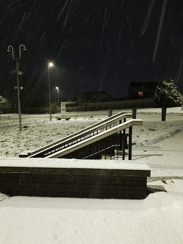 snowy steps
