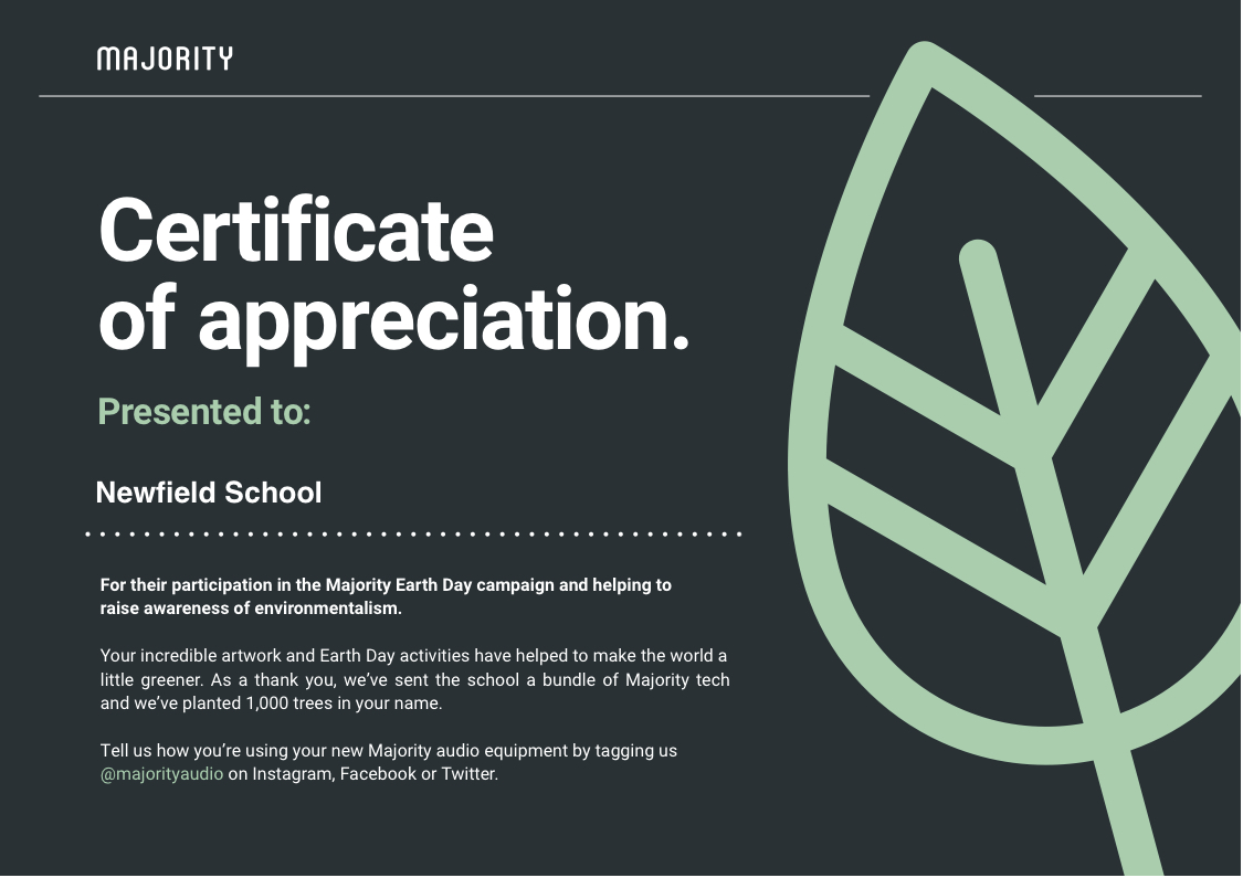 Majority Audio for World Earth Day