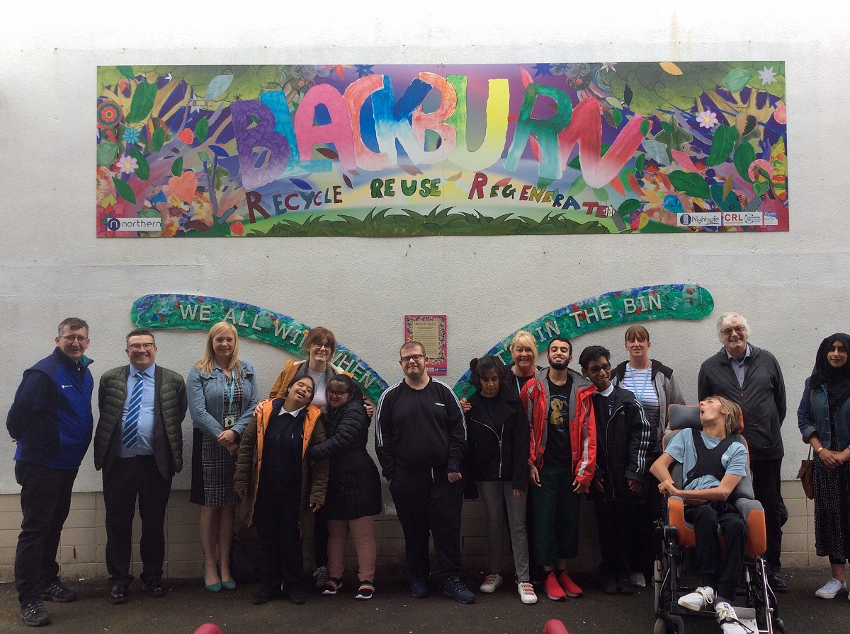 Fantastic Plastic at Blackburn Train Station