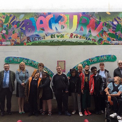 Fantastic Plastic at Blackburn Train Station