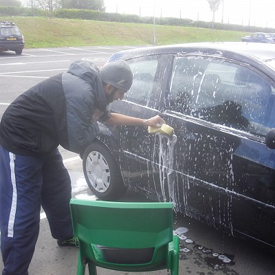 Car Washing in the Sun!