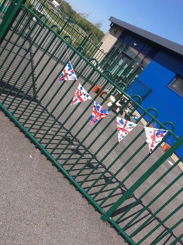 VE day flags