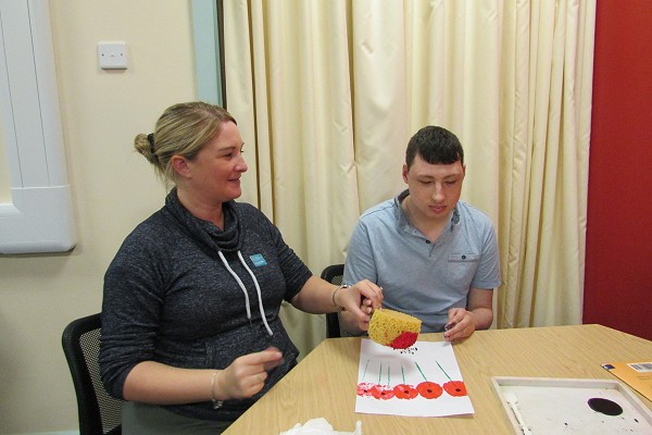 VI child sensory painting