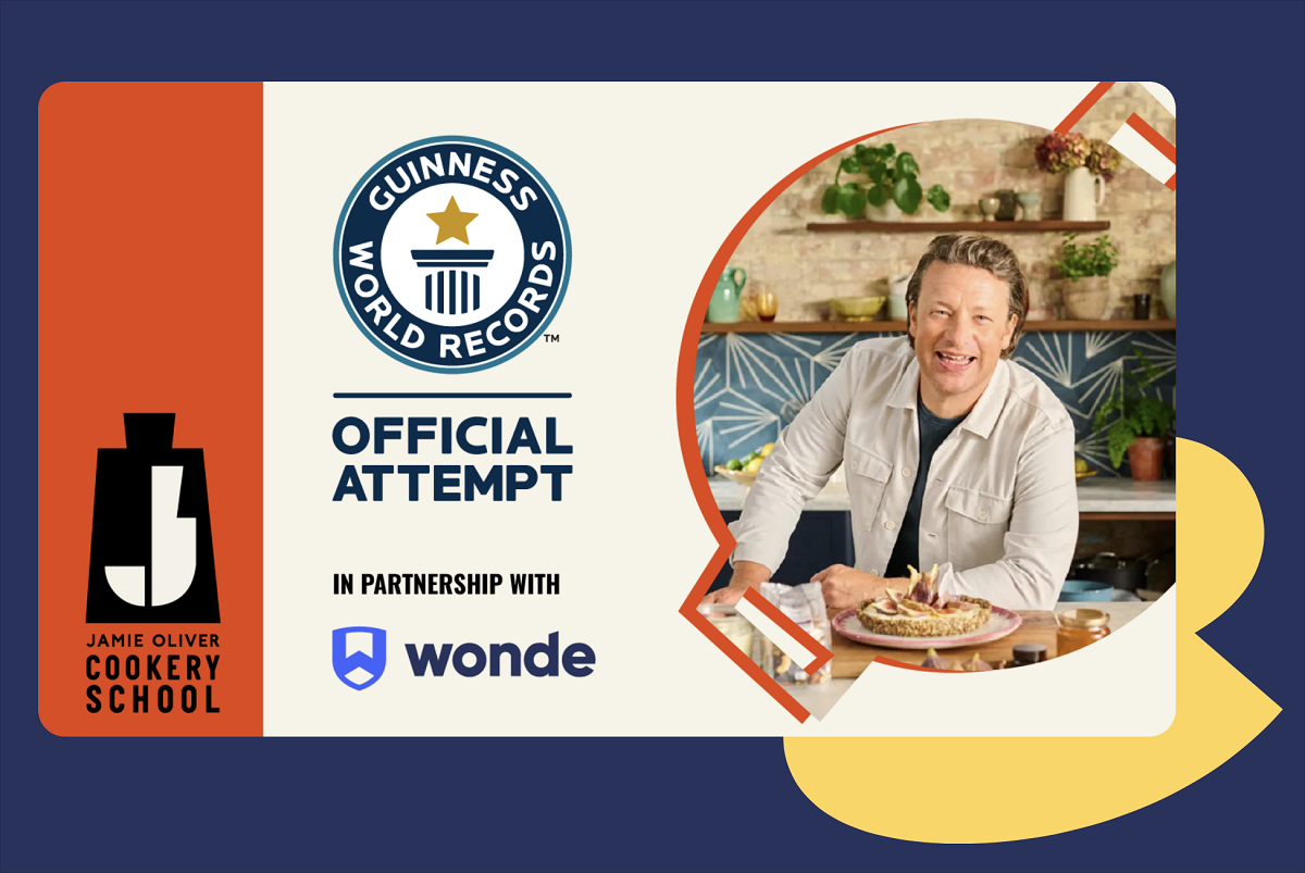 Jamie Oliver Cookery School World Record Attempt