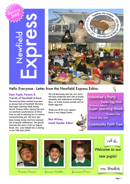 Newfield Newsletter Spring 2008