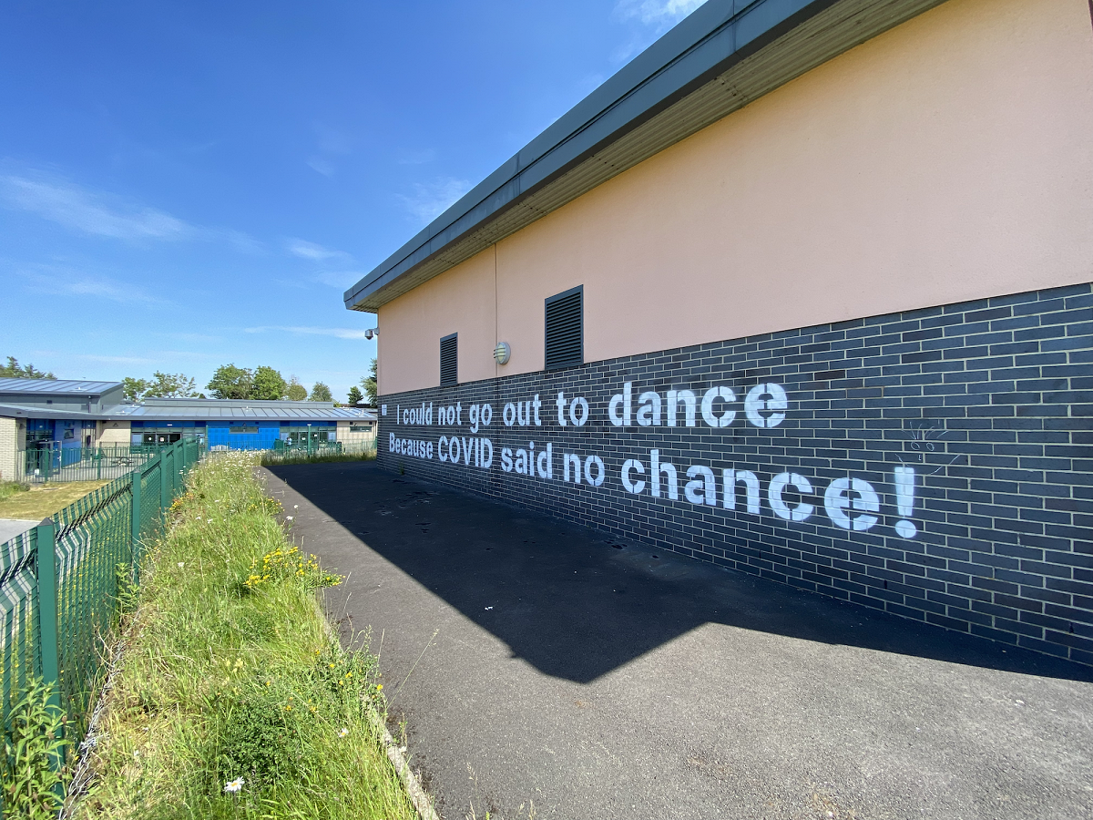 COVID Reflections Poem - Installation
