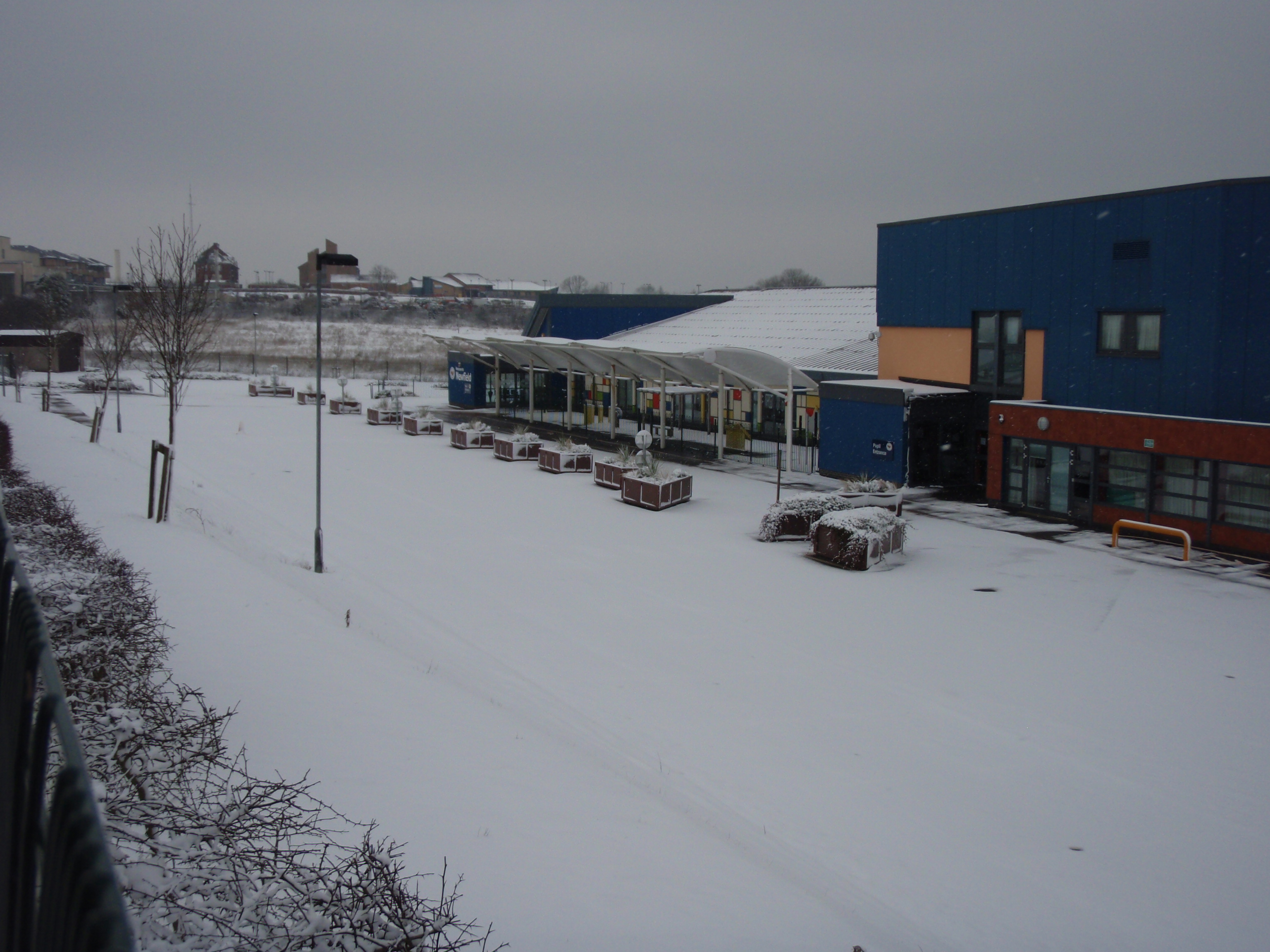 Wintery weather hits Newfield